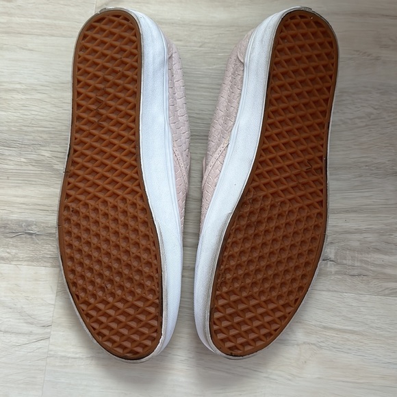 Vans Unisex Blush Pink Slip Ons - Picture 4 of 5